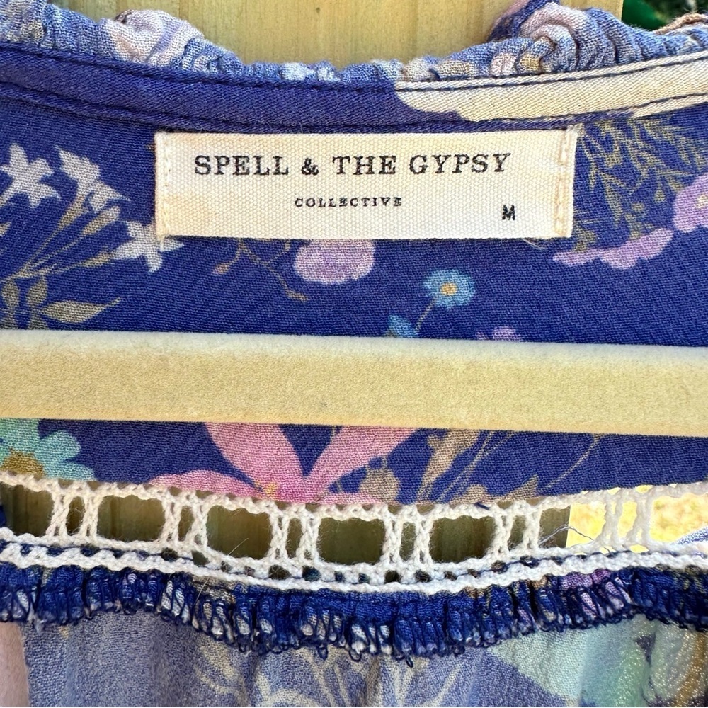 Spell and the Gypsy Wild Bloom Midi Dress Navy - Picture 4 of 13